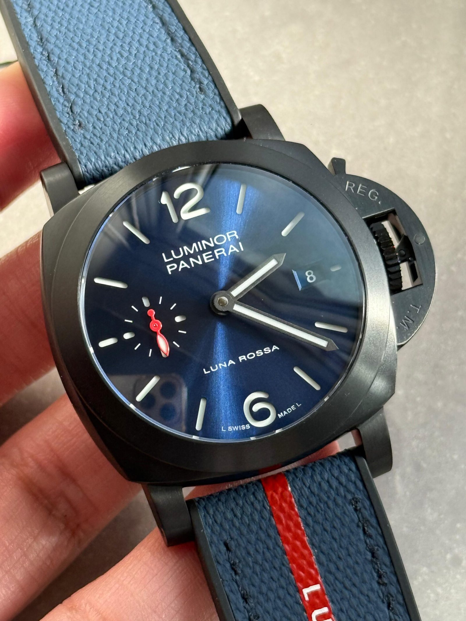 PAM1408 Z DLC VSF 1:1 Baest Edition Blue Dial on Blue Rubber Strap Asian P900 - Image 10