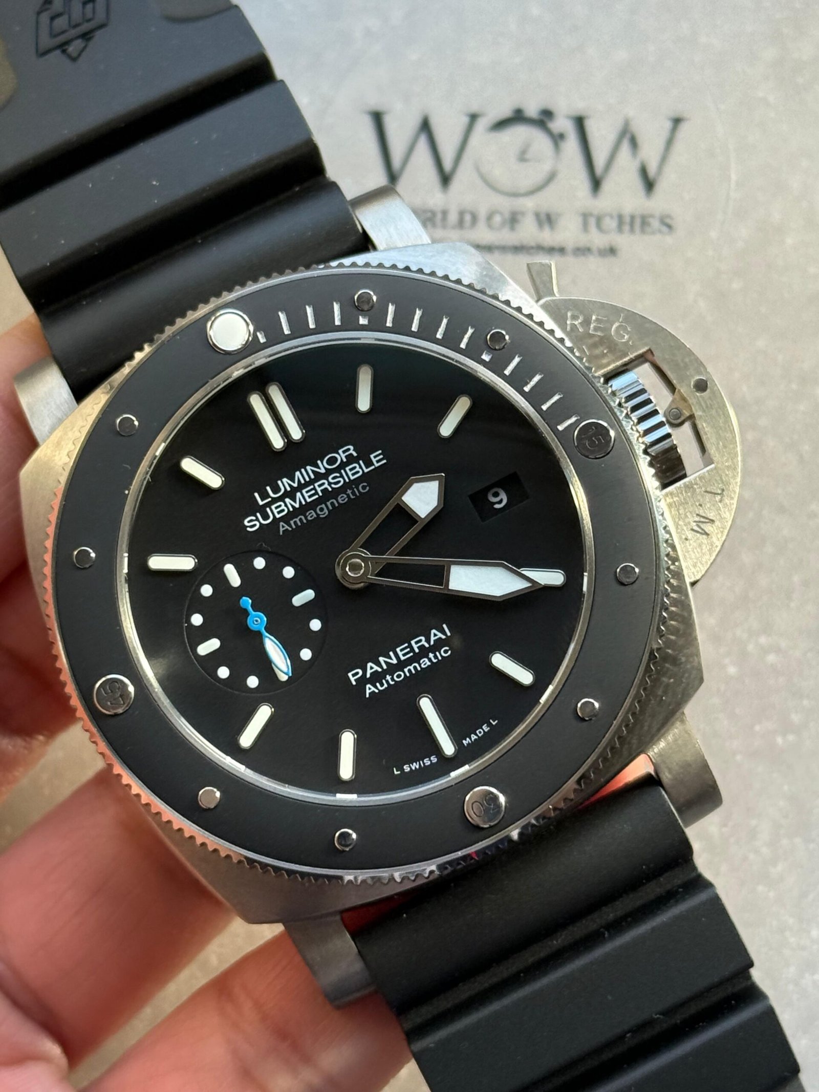 PAM 1389 TITANIUM VSF rubber strap A7750 - Image 5