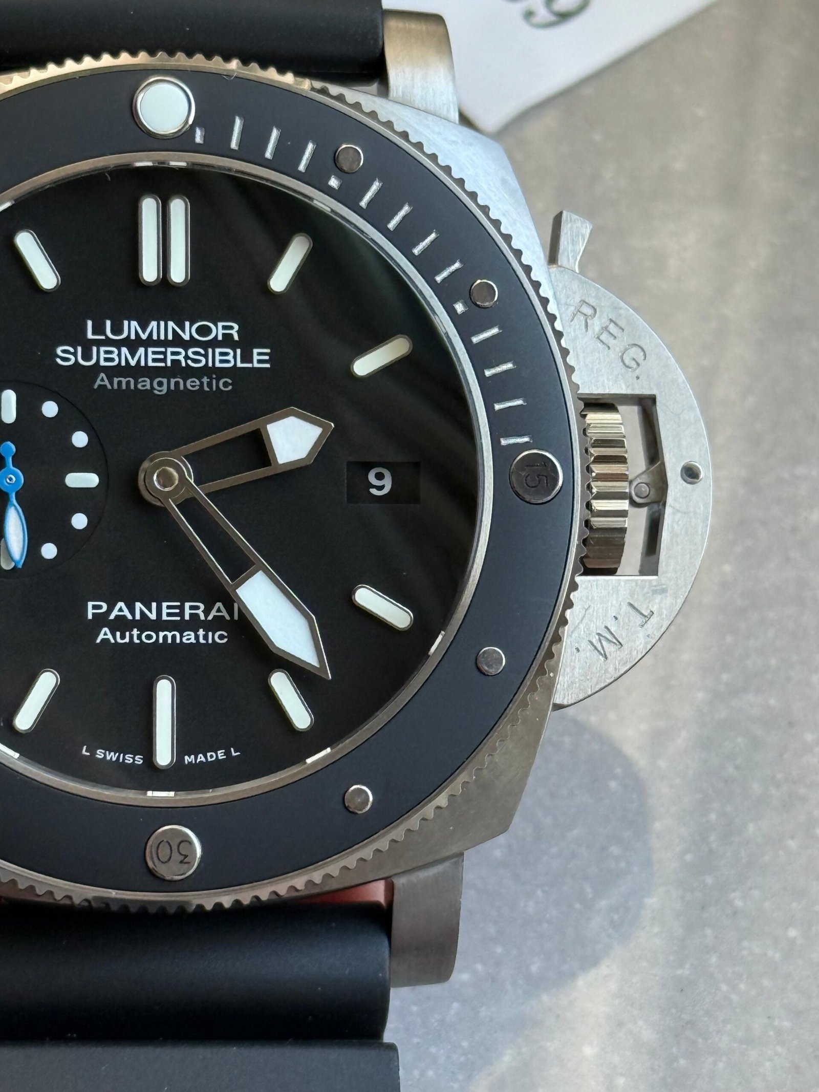 PAM 1389 TITANIUM VSF rubber strap A7750 - Image 7
