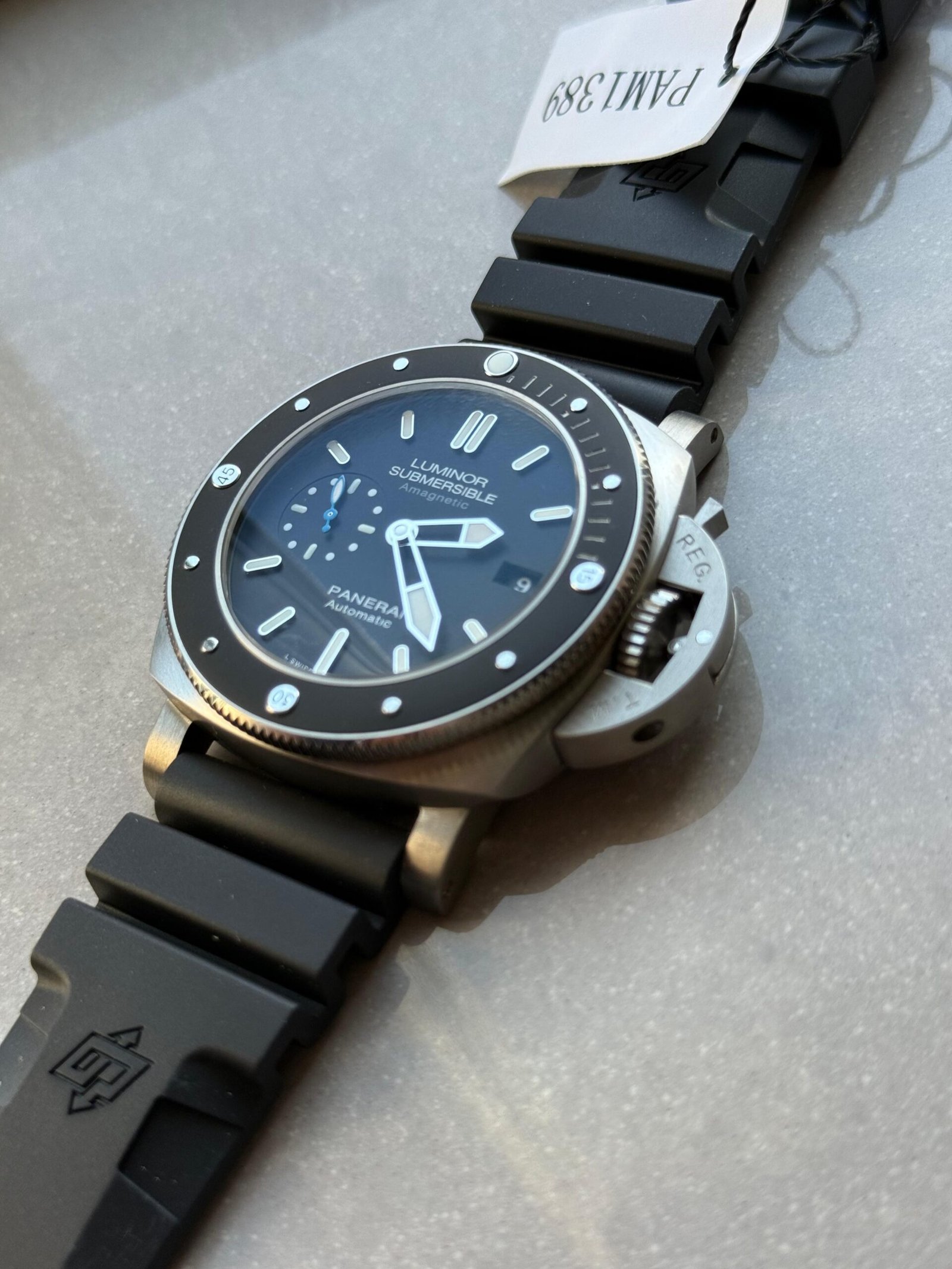 PAM 1389 TITANIUM VSF rubber strap A7750 - Image 10