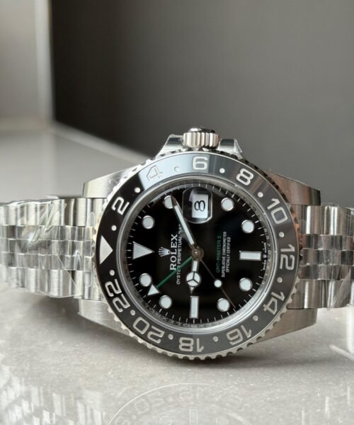 Clean GMT-Master II 126710 GRNR Bruce wayne Black/Gray Ceramic 904L Steel VSF V3 1:1 Best Edition on Jubilee Strap DD3285 - Image 9