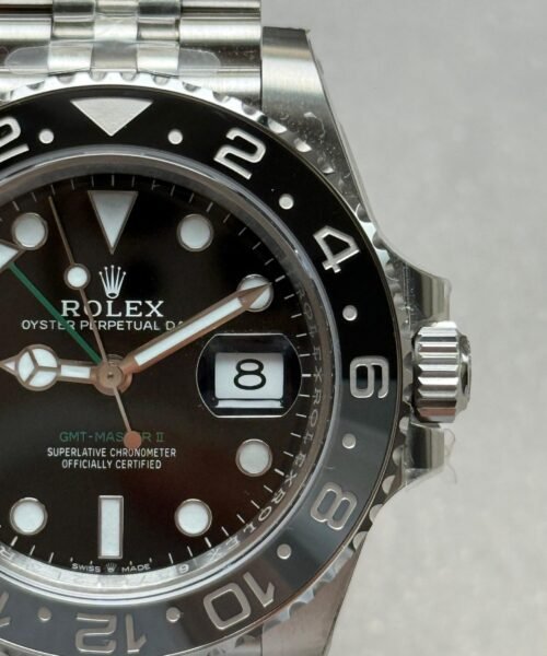 Clean GMT-Master II 126710 GRNR Bruce wayne Black/Gray Ceramic 904L Steel VSF V3 1:1 Best Edition on Jubilee Strap DD3285 - Image 6
