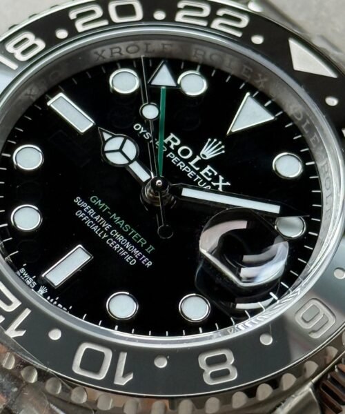 Clean GMT-Master II 126710 GRNR Bruce wayne Black/Gray Ceramic 904L Steel VSF V3 1:1 Best Edition on Jubilee Strap DD3285 - Image 4