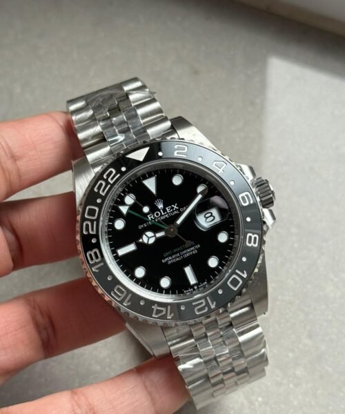 Clean GMT-Master II 126710 GRNR Bruce wayne Black/Gray Ceramic 904L Steel VSF V3 1:1 Best Edition on Jubilee Strap DD3285 - Image 3