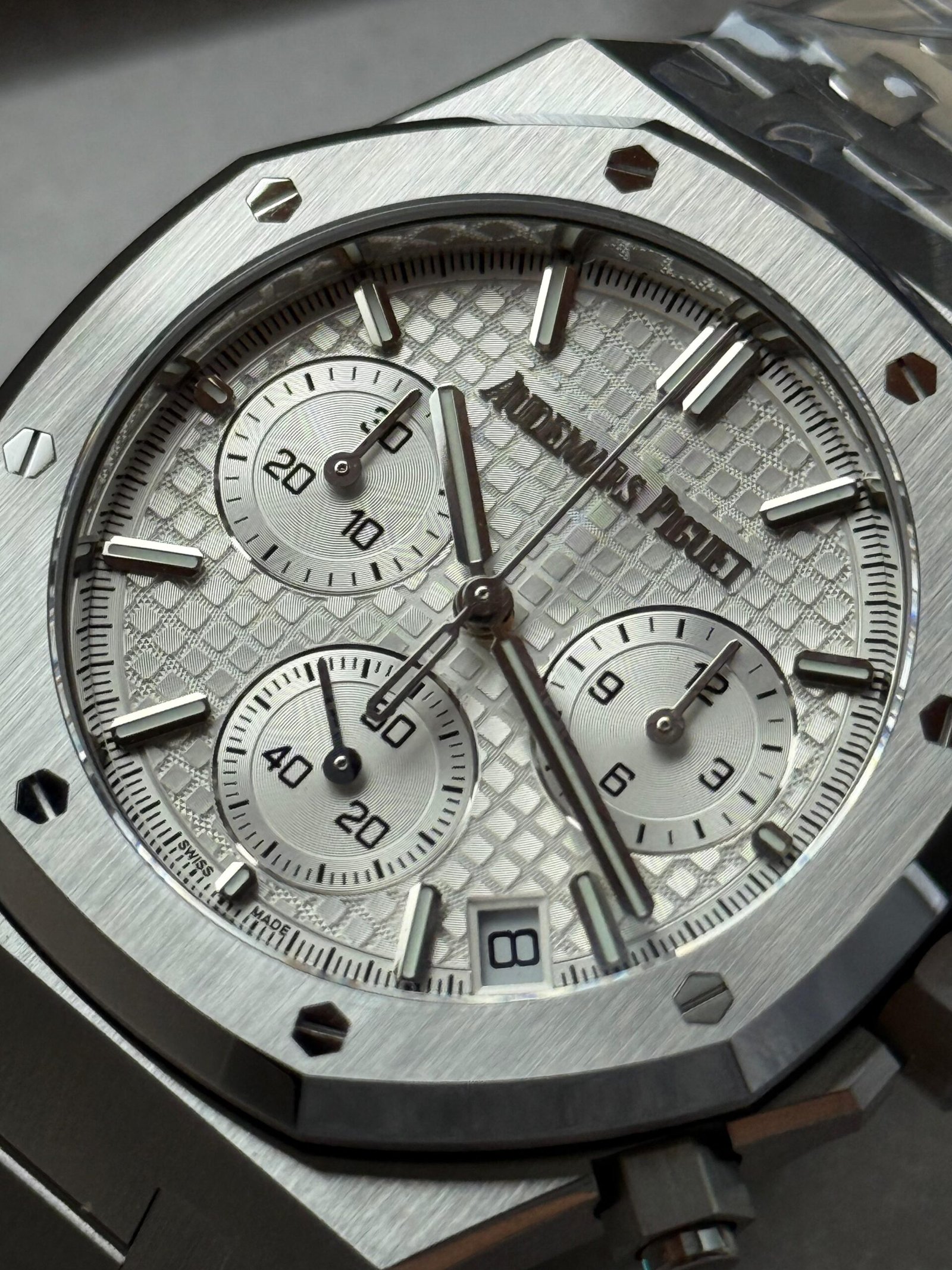Royal Oak Chrono 26240 SS DDF 1:1 Best Edition silver Dial on SS Bracelet DD4401 - Image 4