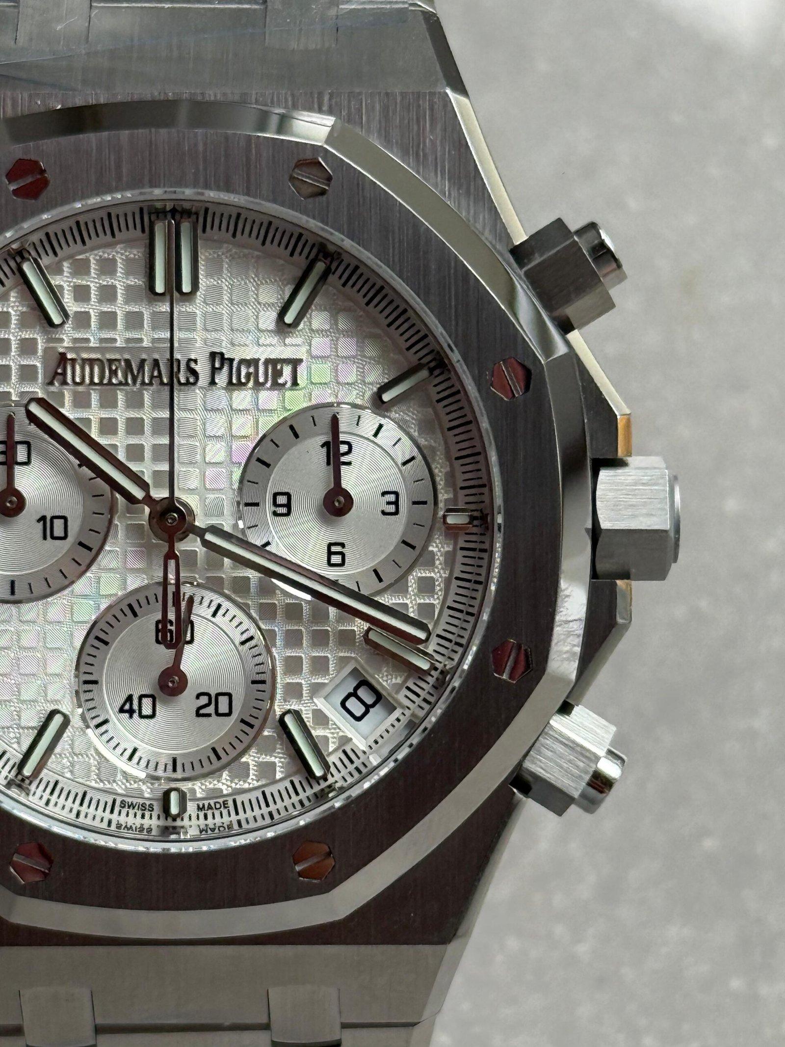 Royal Oak Chrono 26240 SS DDF 1:1 Best Edition silver Dial on SS Bracelet DD4401 - Image 5