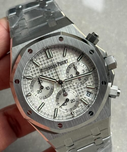 Royal Oak Chrono 26240 SS DDF 1:1 Best Edition silver Dial on SS Bracelet DD4401 - Image 3