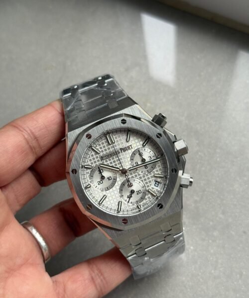 Royal Oak Chrono 26240 SS DDF 1:1 Best Edition silver Dial on SS Bracelet DD4401 - Image 2