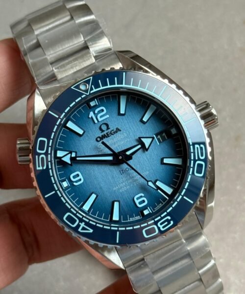 Seamaster planet ocean 39.5mm VSF Best Edition Summer Blue Dial on SS Bracelet VS8800 V4 - Image 2
