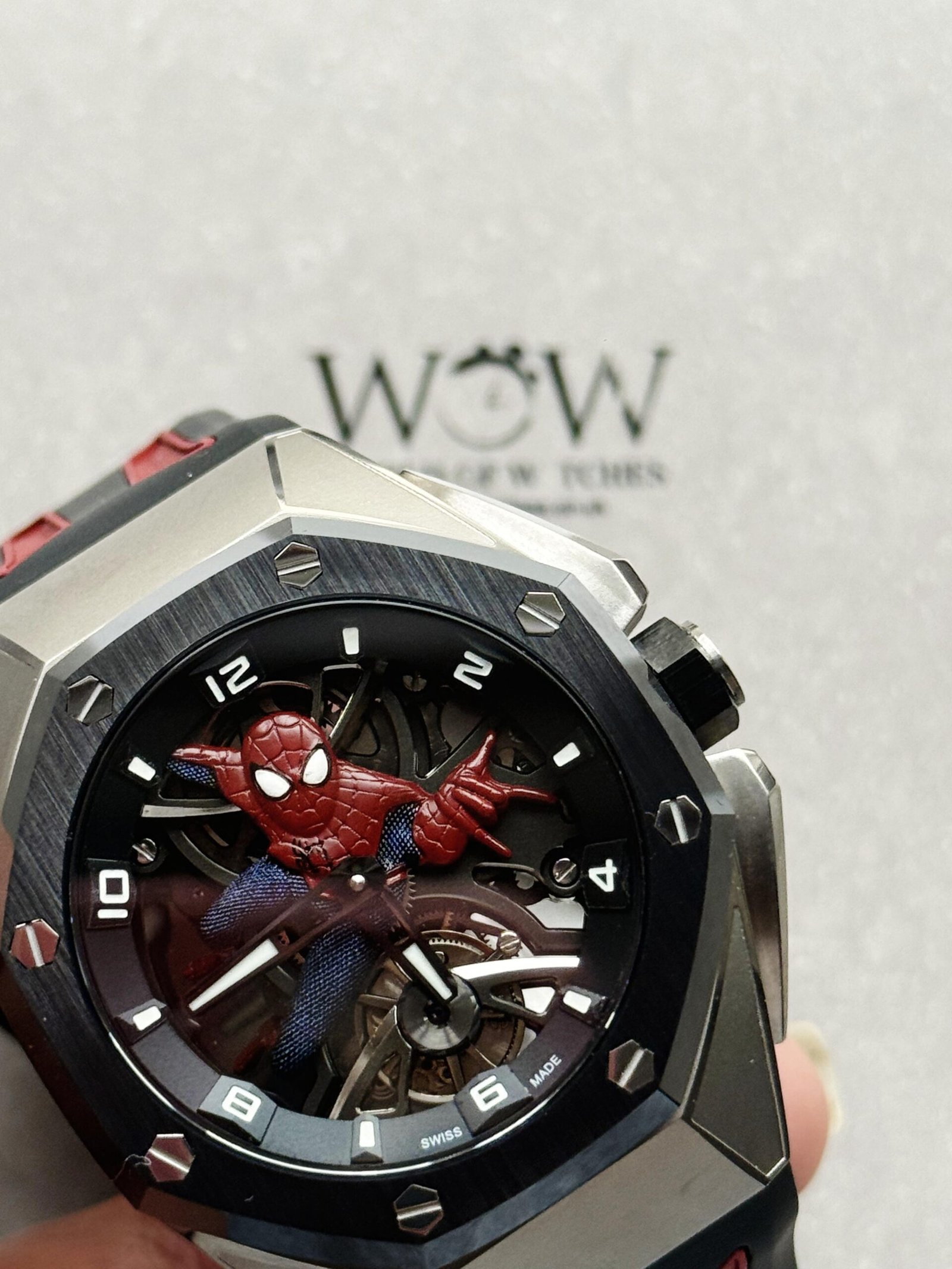 Royal Oak Concept Tourbillon “Spider-Man” QPF Best Edition on Rubber Strap - Image 2