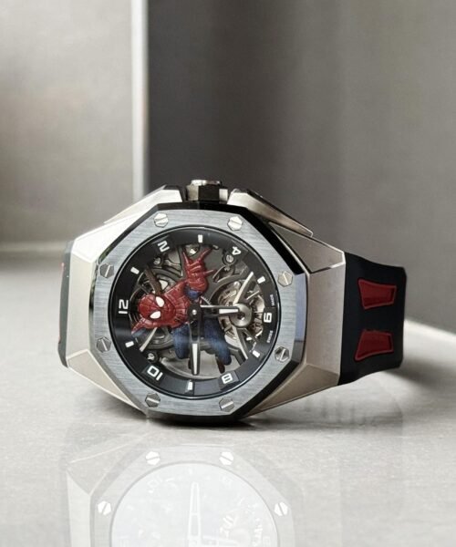 Royal Oak Concept Tourbillon “Spider-Man” QPF Best Edition on Rubber Strap - Image 3