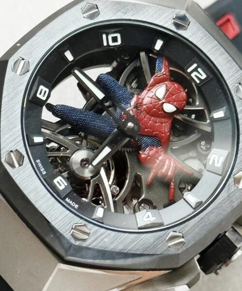 Royal Oak Concept Tourbillon “Spider-Man” QPF Best Edition on Rubber Strap - Image 5