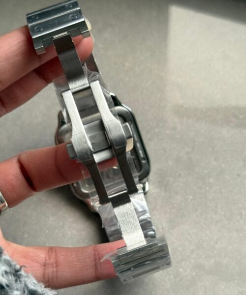 Santos Skeleton SS MLF Skeleton Green Dial on SS SmartLink Bracelet 9611MC SC - Image 13