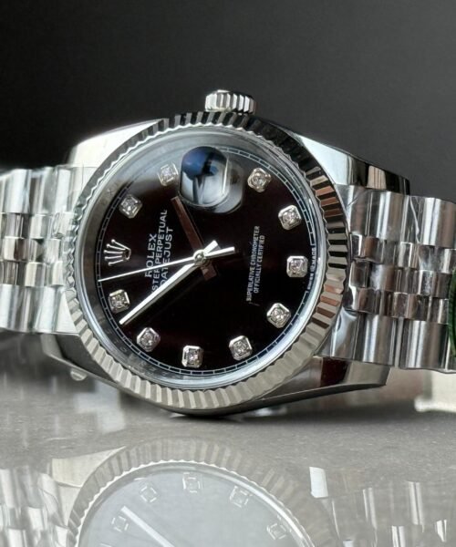 DateJust 36 SS 126233 ARF 1:1 Best Edition Black Diamonds Dial on Jubilee Bracelet SH3235 - Image 2