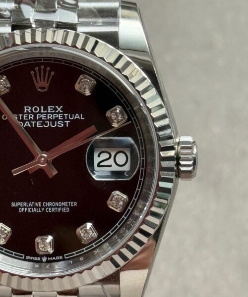 DateJust 36 SS 126233 ARF 1:1 Best Edition Black Diamonds Dial on Jubilee Bracelet SH3235 - Image 3