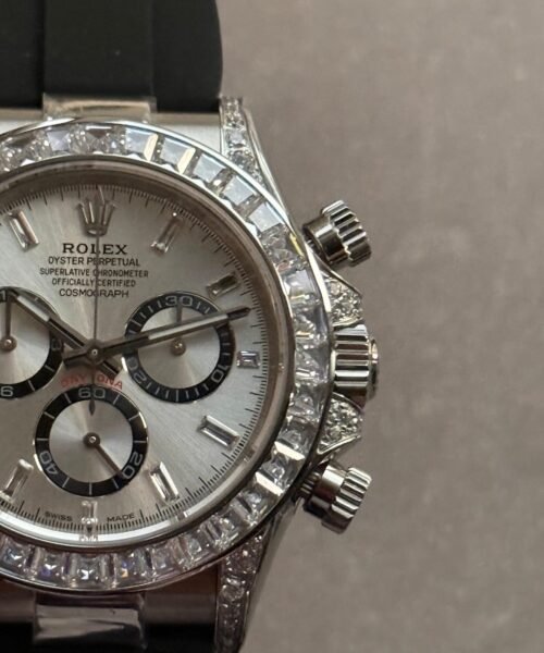 daytona custom daytona 4131  moissanite diamond dial oysterflex barcelet - Image 3