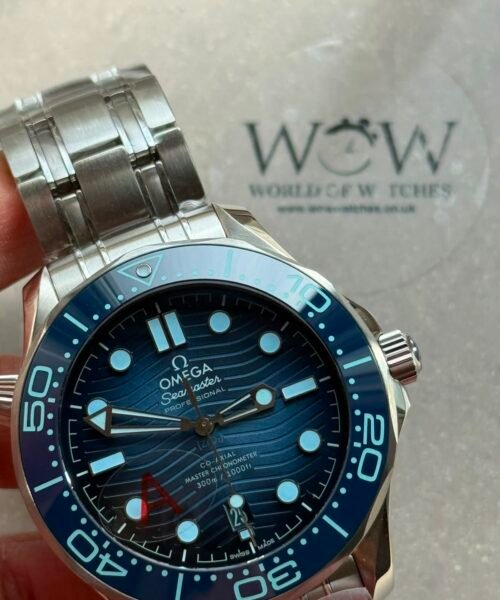 Seamaster 300 VSF 1:1 Best Edition Summer Blue Dial on SS Bracelet A8800 - Image 12