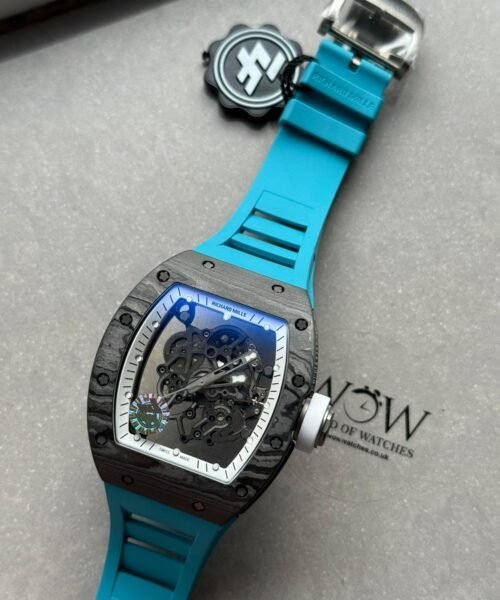RM055 NTPT ZF Best Edition Blue Bezel Blue Crown on Rubber Strap RMUL2 - Image 4