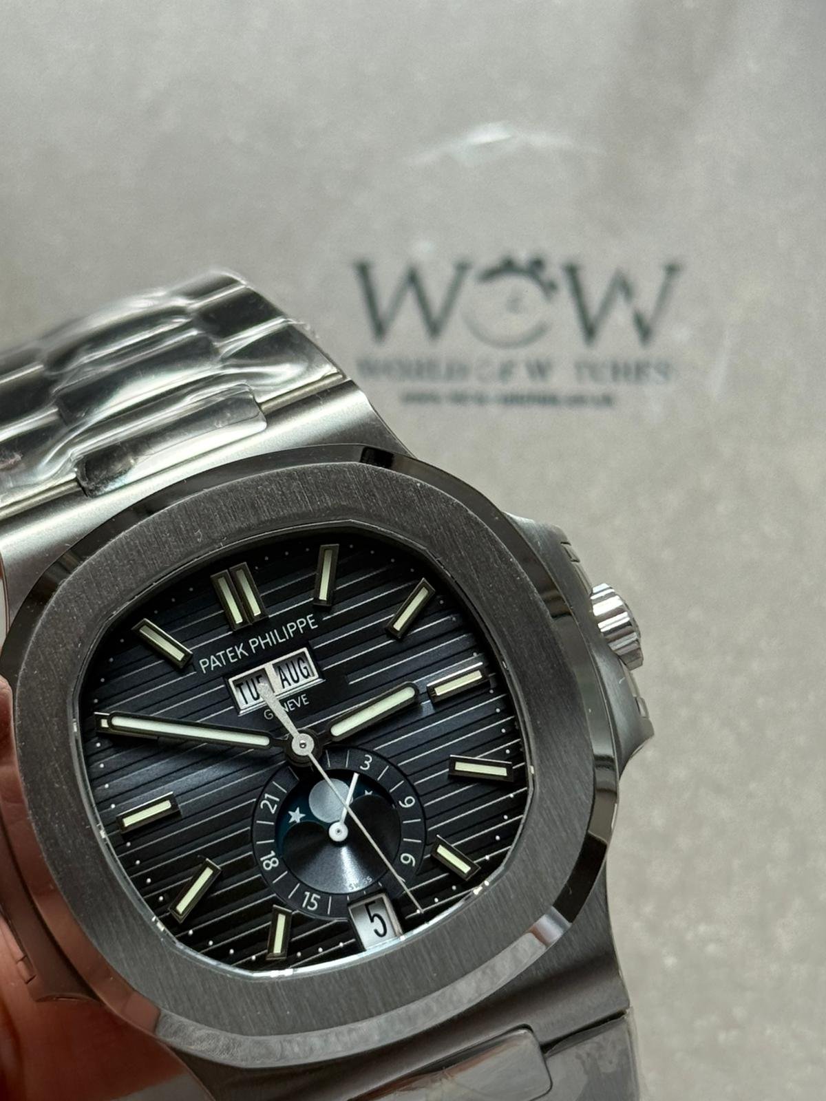 Patek Philippe Nautilus 5726 Full Function Moonphase PPF Best Blue Dial A324 - Image 2