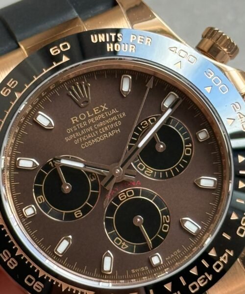 DAYTONA 116515"Chocolate" BTF BEST EDITION BROWN DIAL ON OYSTERFLEX RUBBER STRAP SA4130 V2 - Image 9