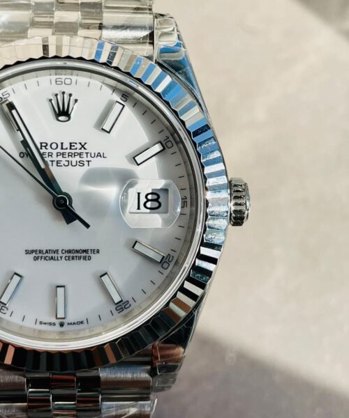 DateJust 41 SS VS Factory 1:1 Best Edition 904L Steel White Dial on SS Jubilee bracelet - Image 2