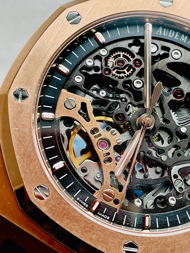 Royal Oak 41mm Openworked 15407 RG APSF 1:1 Best Edition on RG Bracelet A3132 - Image 9