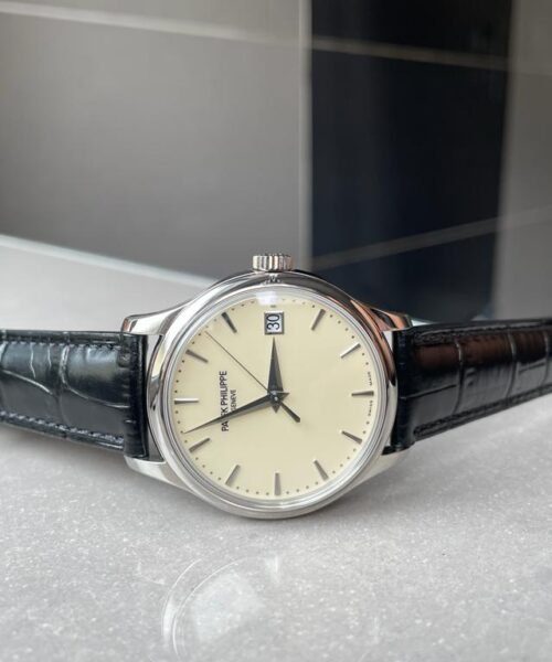 Calatrava ZF 5298p Date off White Dial SS bezel ZF factory - Image 2