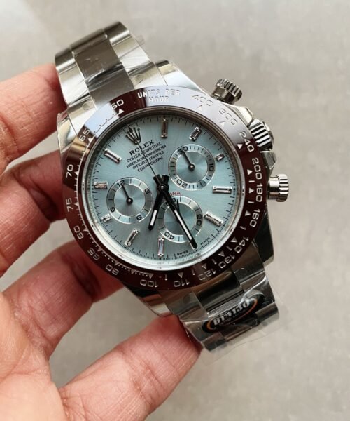 Daytona 116506 Brown Ceramic BTF 1:1 Best Edition Ice Blue Dial Crystal Marker on SS Bracelet SA4130 V2 - Image 4