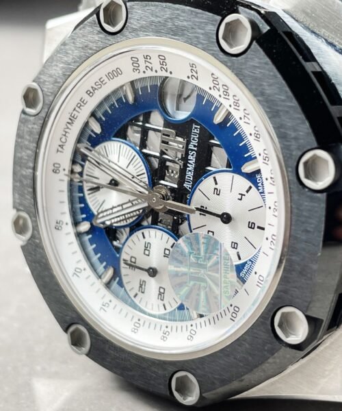 Royal Oak Offshore Rubens Barrichello Ii 26078PO Blue Dial Blue leather Strap - Image 9