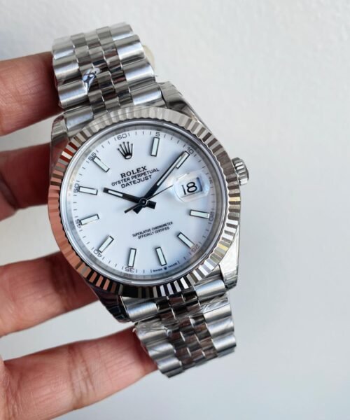 DateJust 41 SS VS Factory 1:1 Best Edition 904L Steel White Dial on SS Jubilee bracelet - Image 6