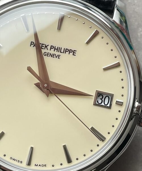 Calatrava ZF 5298p Date off White Dial SS bezel ZF factory - Image 8