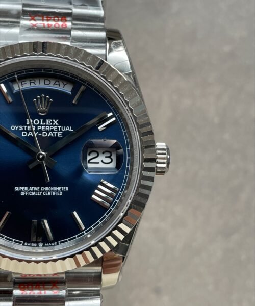 DayDate 40mm 228239 GMF 1:1 Gain Weight SS/tungsten Blue Dial Roman Markers on President Bracelet A3255 - Image 7