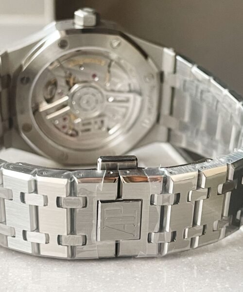 Royal Oak 41mm 15510 "50th Anniversary" SS ZF 1:1 Best Edition Green Textured Dial on SS Bracelet A4302 - Image 14