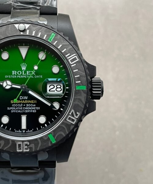 Submariner DIW "Parakeet" DLC VSF 1:1 Best Edition Black/Green Dial on DLC Bracelet VS3135 - Image 7
