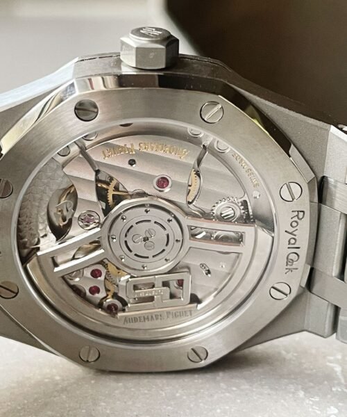 Royal Oak 41mm 15510 "50th Anniversary" SS ZF 1:1 Best Edition Green Textured Dial on SS Bracelet A4302 - Image 13