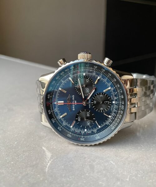Navitimer 01 1:1 SS Blue Dial on Steel Strap A7750 BLS Factory - Image 7