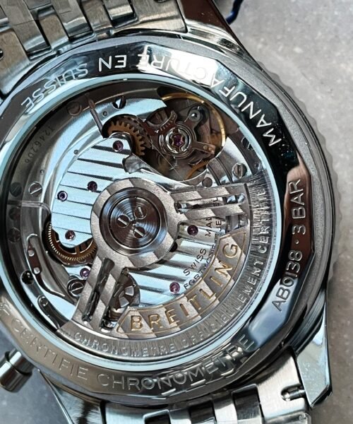 Navitimer 01 1:1 SS Salmon Dial on Steel Strap A7750 BLS Factory - Image 10