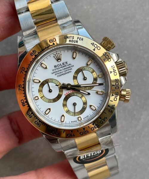 Daytona 116523 BTF SS 904L & YG Yellow Gold White Dial 4130 - Image 3
