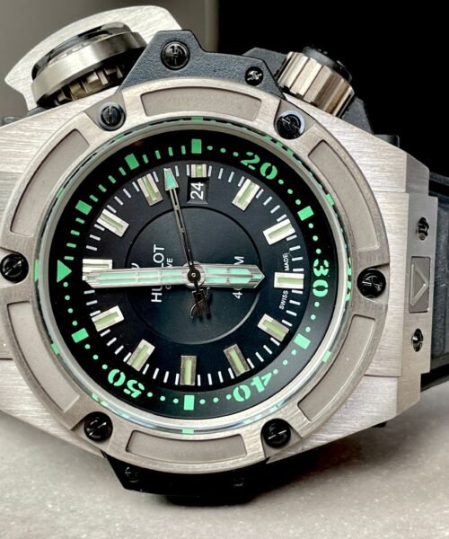 King Power Diver Oceanographic 48 mm titanium case black gummy strap 8215 mayota movement - Image 3