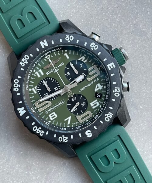 Endurance pro OGF 44mm Army green dial green Rubber Strap quartz movement - Image 8