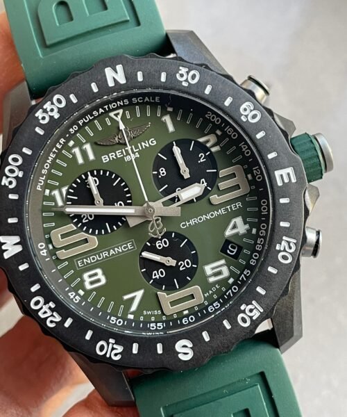 Endurance pro OGF 44mm Army green dial green Rubber Strap quartz movement - Image 7