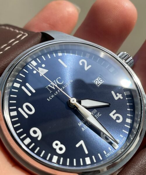 MARK XVIII Le Petit Prince IW327003 SS FKF 1:1 Best Edition Brown Dial On Brown Leather Strap - Image 7