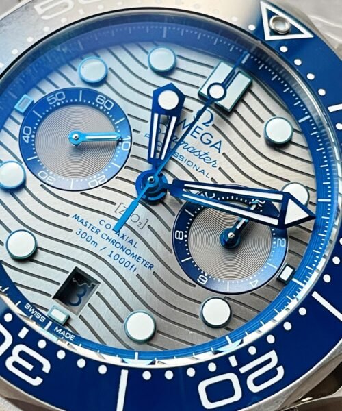 Seamaster 300M Chrono SS OMF 1:1 Best Edition Grey Dial on SS Bracelet A9900 - Image 2