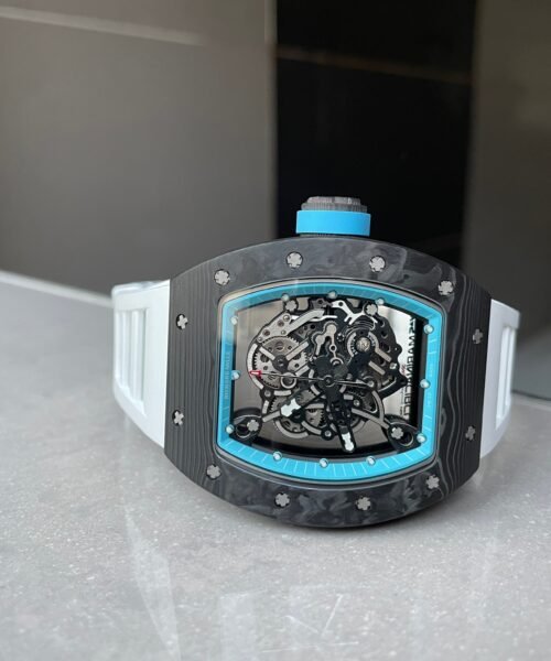 RM055 Real NTPT KVF 1:1 Best Edition Skeleton Dial on White Rubber Strap SEIKO Movement - Image 4