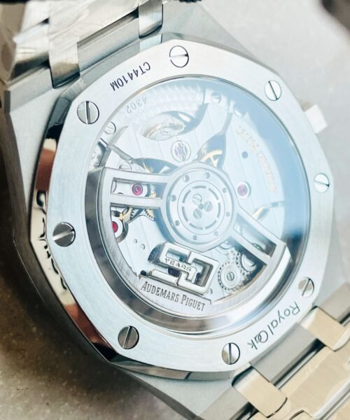 Royal Oak 41mm 15510 "50th Anniversary" SS ZF 1:1 Best Edition Green Textured Dial on SS Bracelet A4302 - Image 12