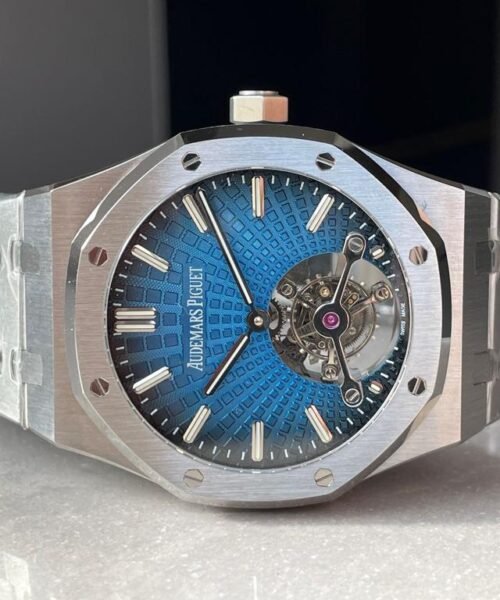 Royal Oak 26530 blue dial SS strap and SS bezel tourbillon R8 factory - Image 9