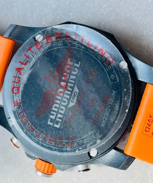 Endurance pro OGF 44mm Black dial orange Rubber Strap quartz movement - Image 13