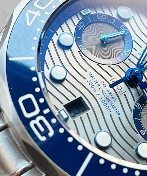 Seamaster 300M Chrono SS OMF 1:1 Best Edition Grey Dial on SS Bracelet A9900 - Image 8