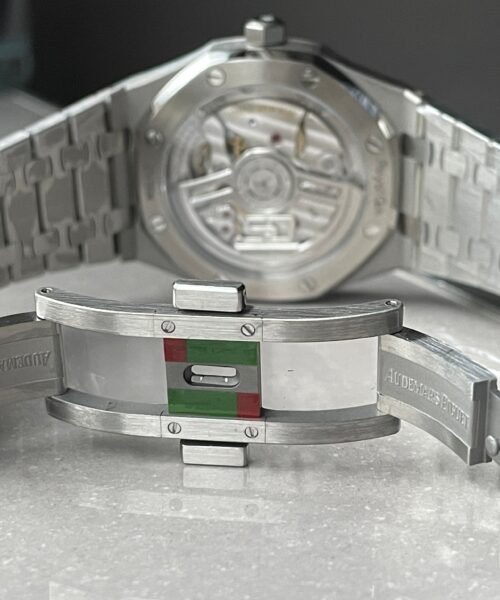 Royal Oak 41mm 15510 "50th Anniversary" SS ZF 1:1 Best Edition White Textured Dial on SS Bracelet A4302 - Image 12
