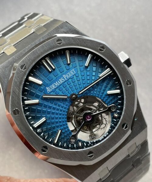 Royal Oak 26530 blue dial SS strap and SS bezel tourbillon R8 factory - Image 18